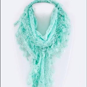 Scarf Antique Fringe Lace